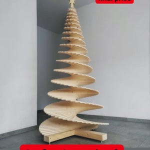 der Weihnachtsbaum aus Holz, der Öko-Weihnachtsbaum, dekorativer Weihnachtsbaum, Weihnachtsbaum, moderner, Design-Weihnachtsbaum