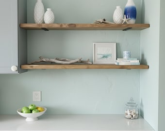 Heavy Duty Floating Shelf | Solid Wood Shelving