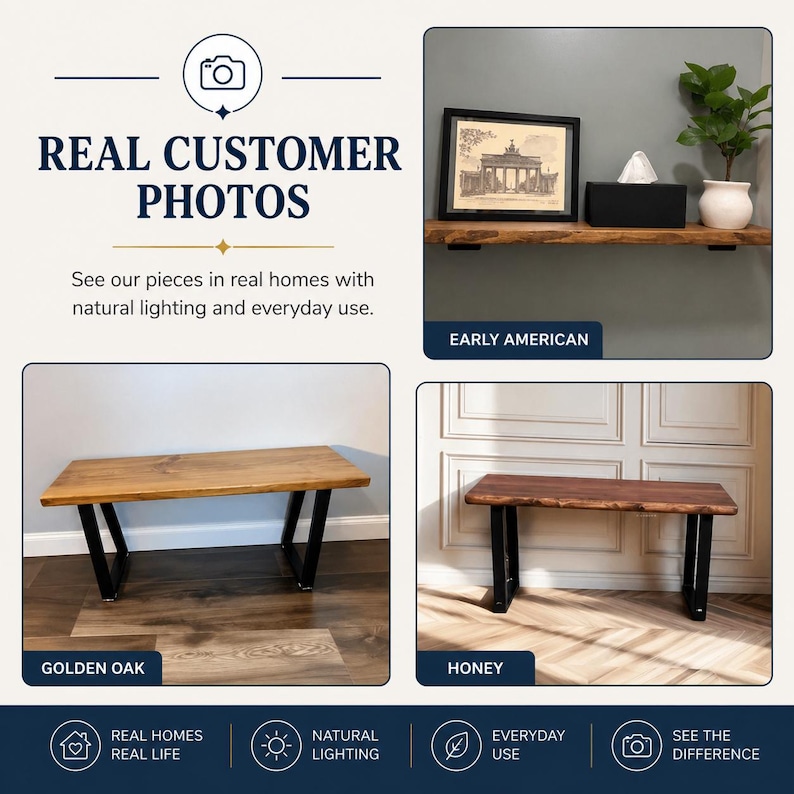 Floating Shelves - Rustic Heavy Duty Shelf
