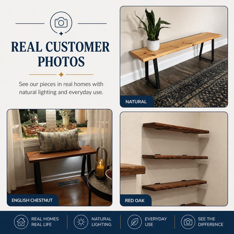 Floating Shelves - Rustic Heavy Duty Shelf