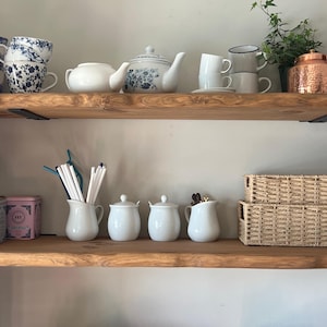 Heavy Duty Live Edge Floating Shelves | Rustic Shelves | Floating Wood Shelves for Kitchen | Book Shelves | Handcrafted Live Edge Shelf