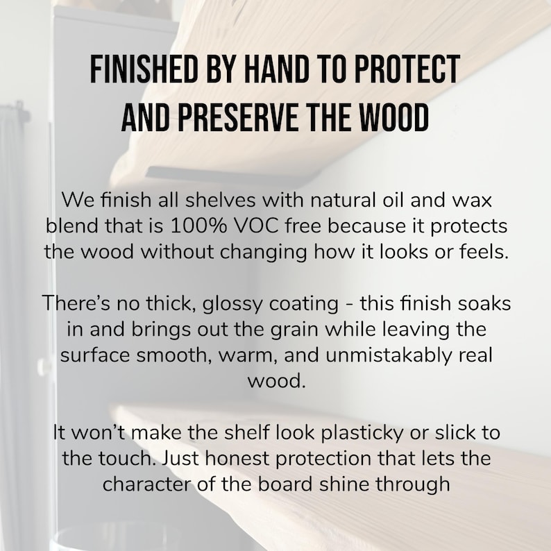 Handcrafted Live Edge Floating Shelves | Rustic Shelves | Floating Wood Shelves for Kitchen | Book Shelves image 8