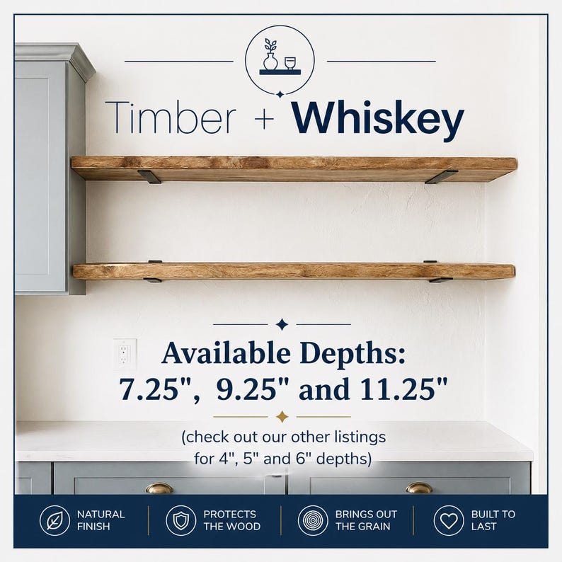 Floating Shelves - Rustic Heavy Duty Shelf