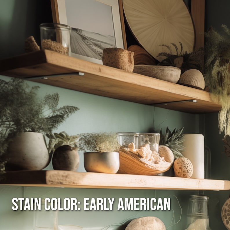 Rustic Wood Floating Shelves - Floating Shelf - Rustic Wood Shelf - Kitchen Shelving