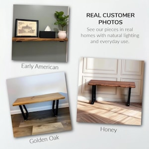 Rustic Live Edge Wood Floating Shelves - Floating Shelf - Rustic Wood Shelf - Kitchen Shelving - Live Edge Shelf