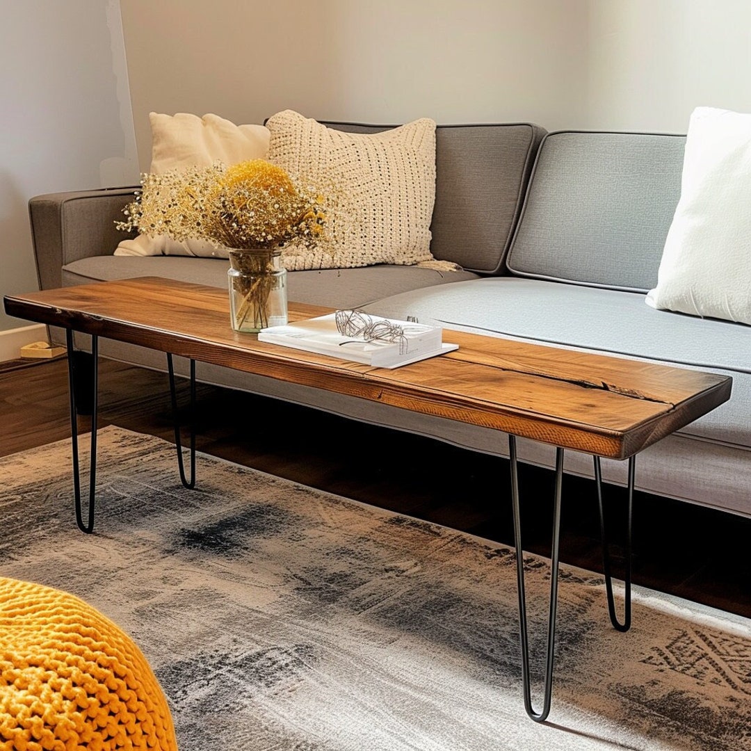 Narrow Coffee Table | Small Coffee Table | Rustic Coffee Table | Small ...