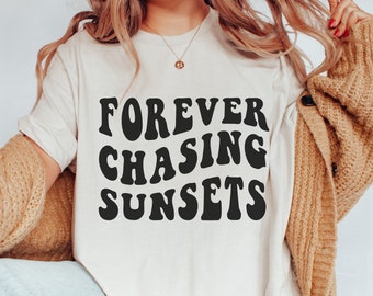 Forever Chasing Sunsets SVG Summer Svg Retro Forever Chasing - Etsy