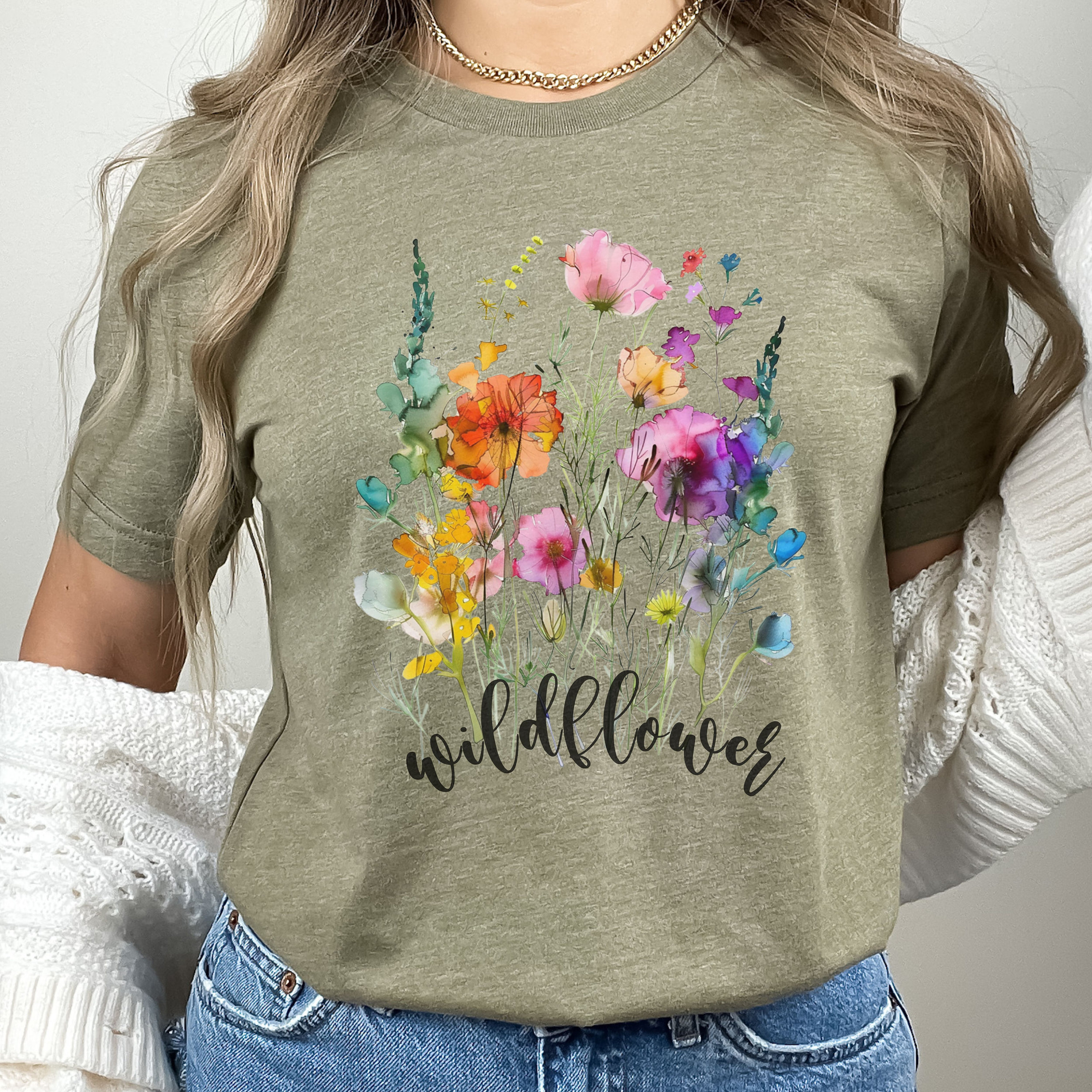 Wildflower Tshirt Design Png, Summer Floral Png, Spring Shirt Design ...