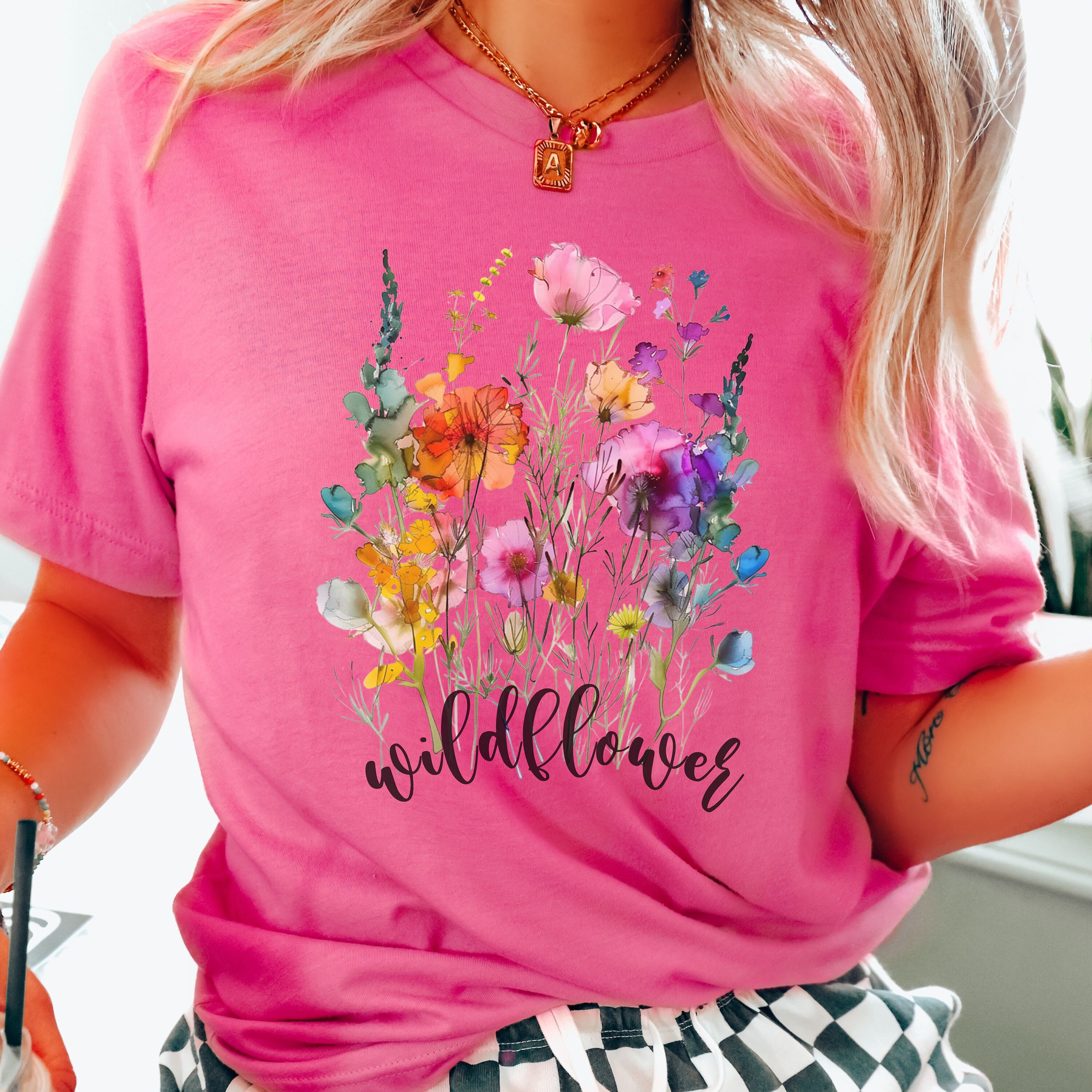 Wildflower Tshirt Design Png, Summer Floral Png, Spring Shirt Design ...