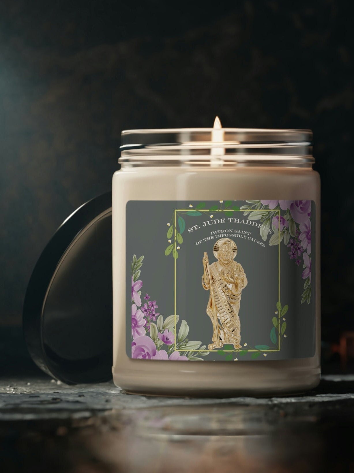 Catholic Saint Jude Prayer Candle, Catholic Women's Gift, Novena Candle