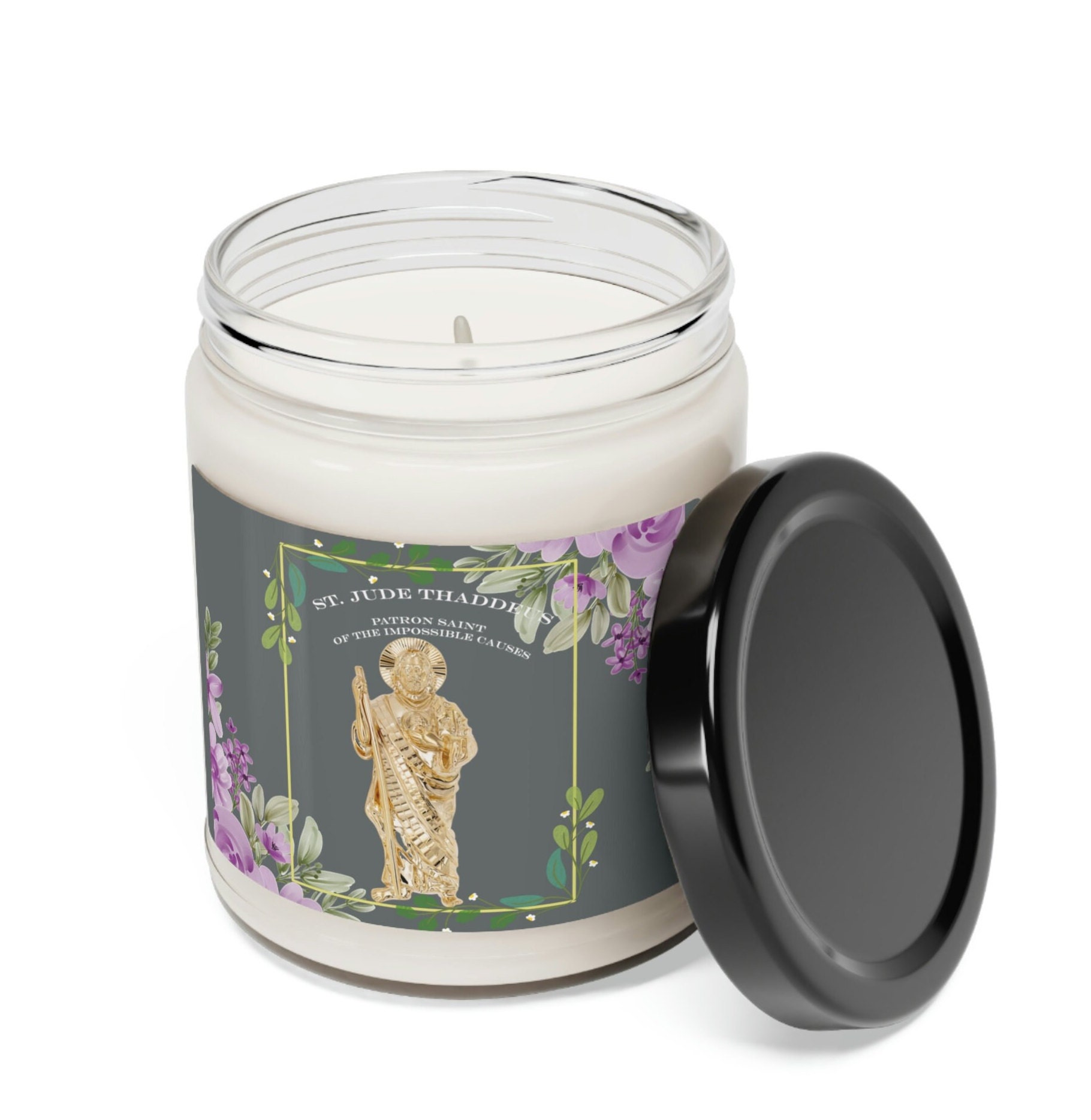 Catholic Saint Jude Prayer Candle, Catholic Women's Gift, Novena Candle