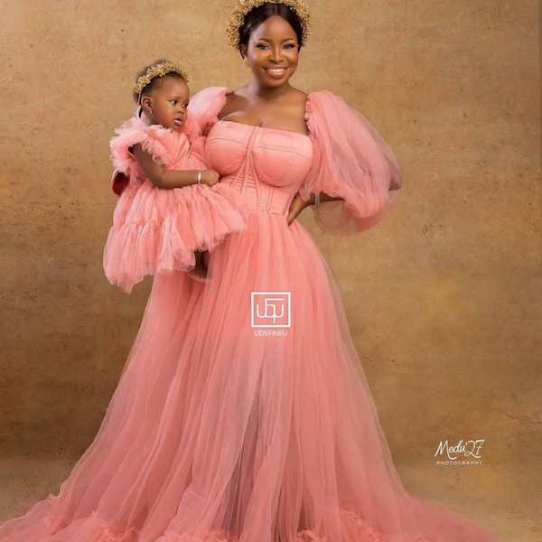 Mommy and me tutu dress, birthday tutu Dress, Baby Shower Dress, Pregnancy Dress, Birthday Photoshoot, Mommy and Me, peac baby shower dress,