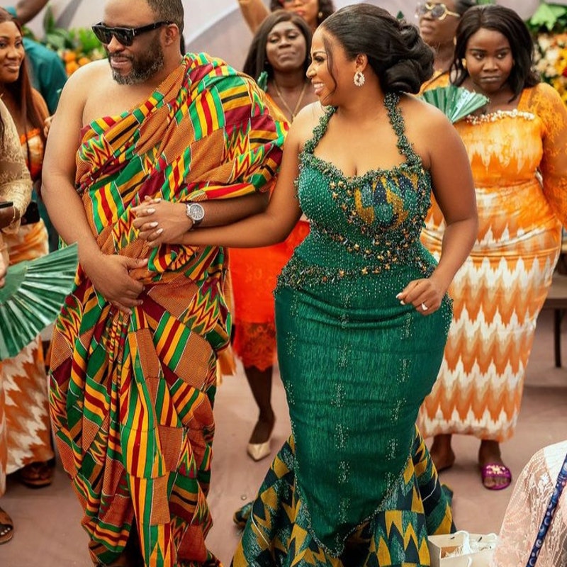 Ghanian Kente Wedding Dress Etsy