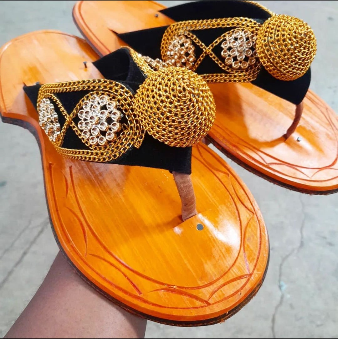 Traditional Slippers, Ghanaian Traditional Slippers, Oheneba Slippers