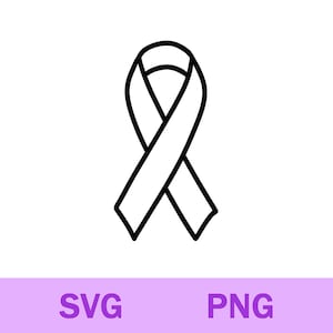 Krebs-Bewusstsein-Band-Svg, Bewusstseins-Band-Svg-Png, Krebs-Bewusstsein-Band-Clipart, Cricut Silhouette schneiden Datei, digitaler Download