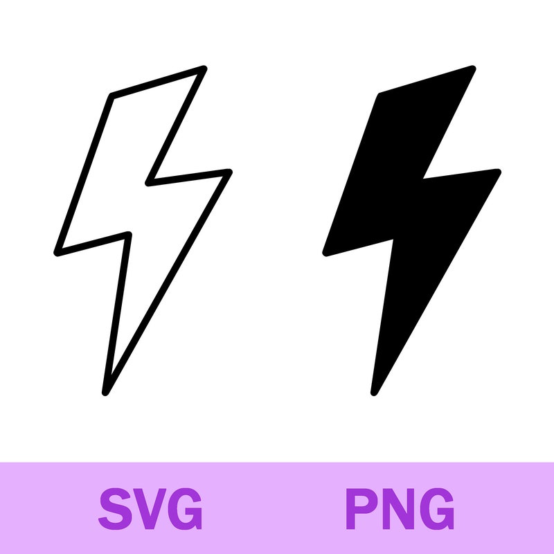 Lightning Svg - Etsy
