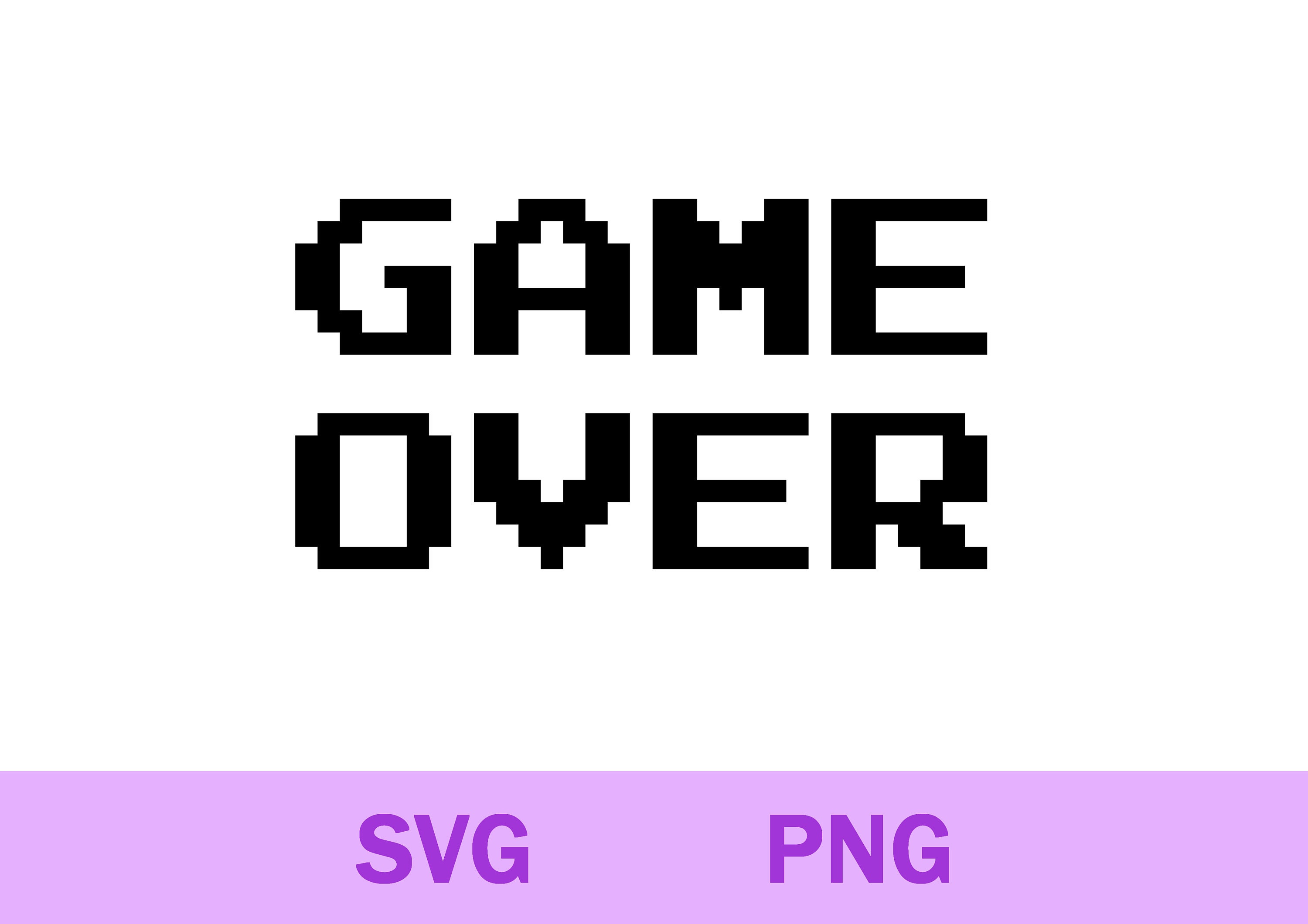 Game Over Pixel Sticker by created by South for iOS & Android