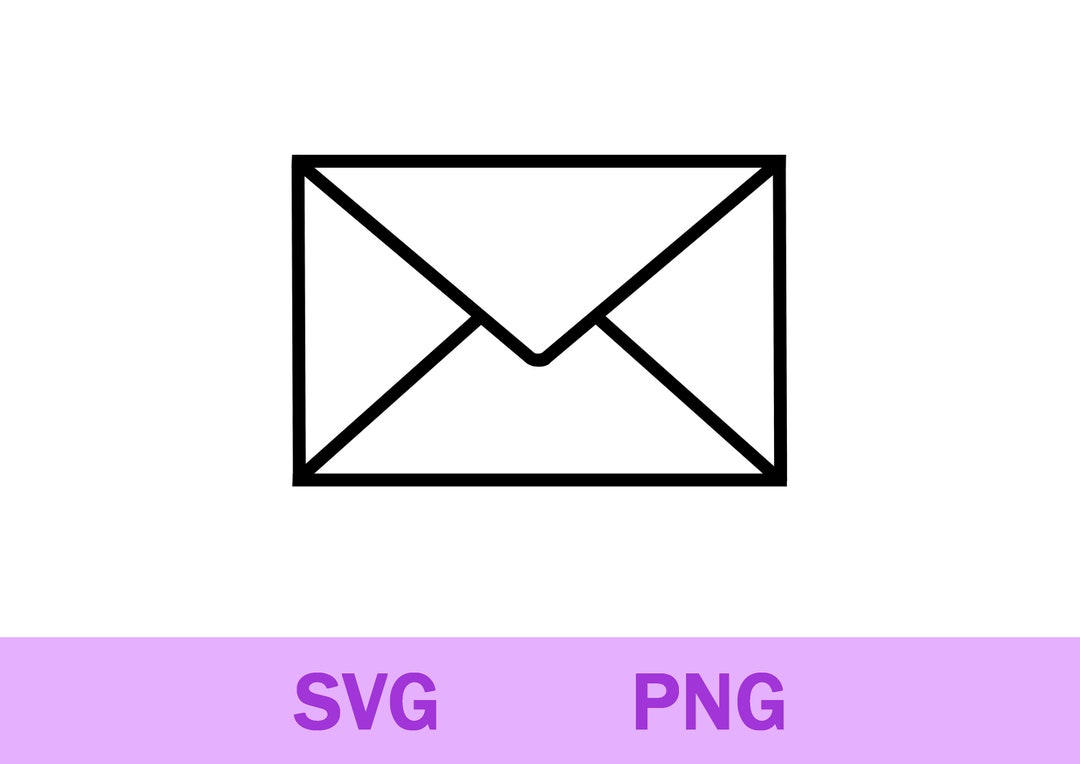 Envelope Outline Svg, Envelope Svg Png, Envelope Clipart, Cricut