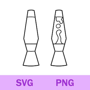 Lava Lamp Svg Png, Retro Svg Png, Lava Lamp Clipart, Cricut Silhouette Cutting File, Digital Download