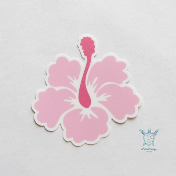 HIBISCUS DECAL LOGO SURF CAR VAN LAPTOP VINYL STICKER FUNNY DUB - Foto 3