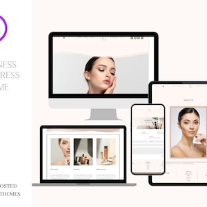 Plantilla de sitio web LYNN para tema Divi y Wordpress | Para artistas de belleza, bloggers.