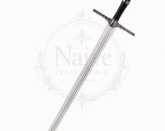 Handcrafted Claymore/Two-Handed Sword with Twisted Guard - Collectible Fantasy Prop