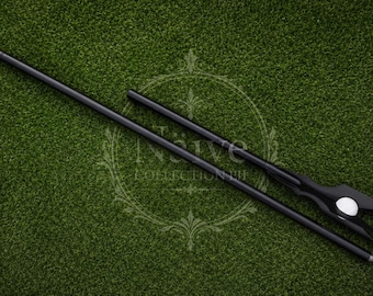 Handmade Black Detachable Cosplay Spear - Polearm Prop for Gaming/Fantasy Costumes