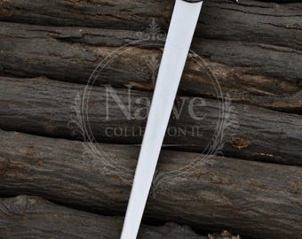 MacLeod Replica Sword | High Fantasy Display Sword | Clan MacLeod Etched Guard | Movie Prop Collectible | Stainless Steel Cosplay