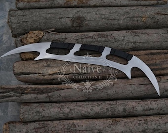 Handmade Sci-Fi/Fantasy Double-Bladed Sword - Custom Prop Weapon for Cosplay/Display