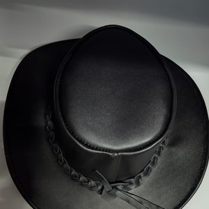 Cow Boy Hat / Genuine Cowhide Top Grain Leather Hat