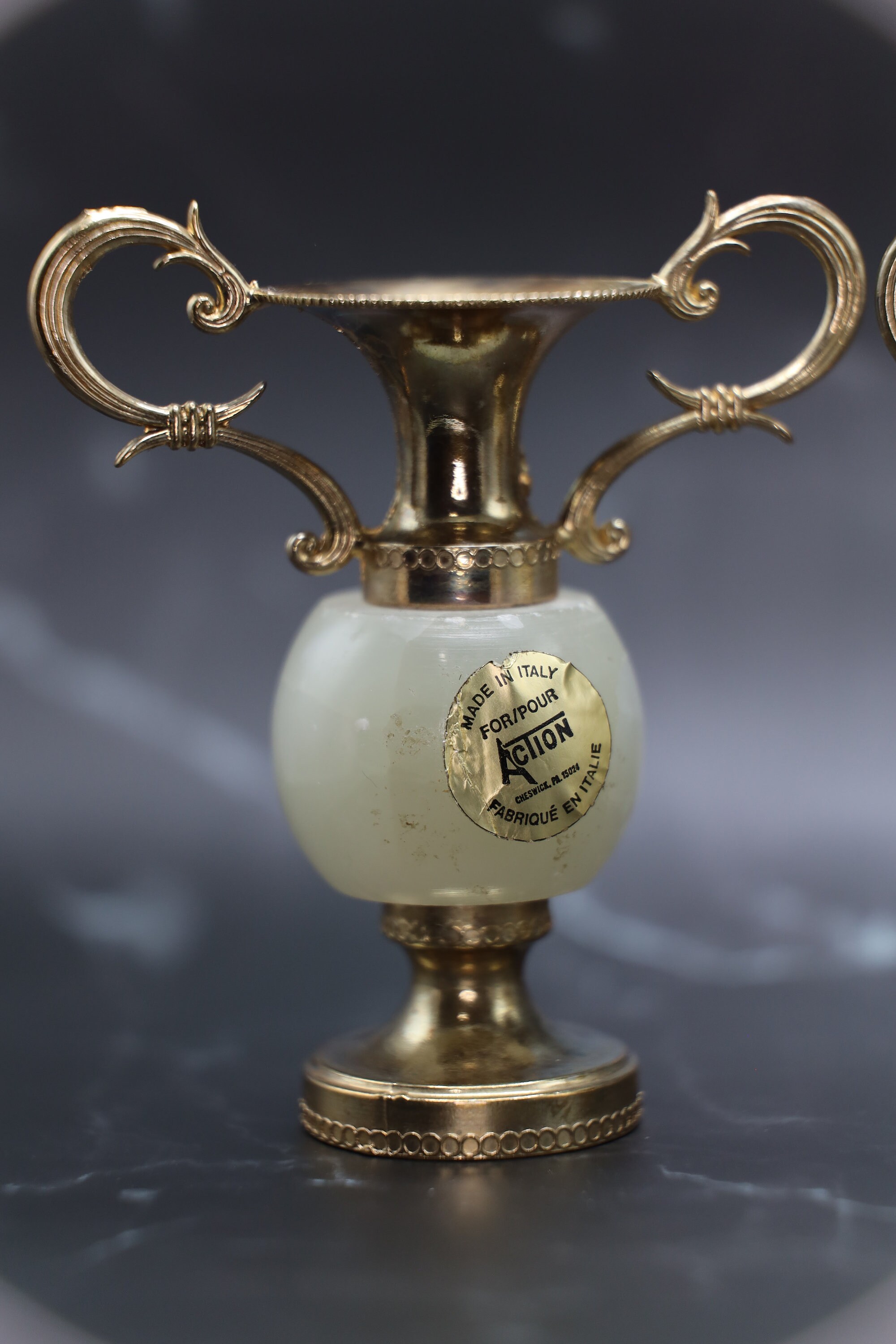 Vintage Marbled Onyx Mini Urn Vases Made in Italy Set of 2 Etsy