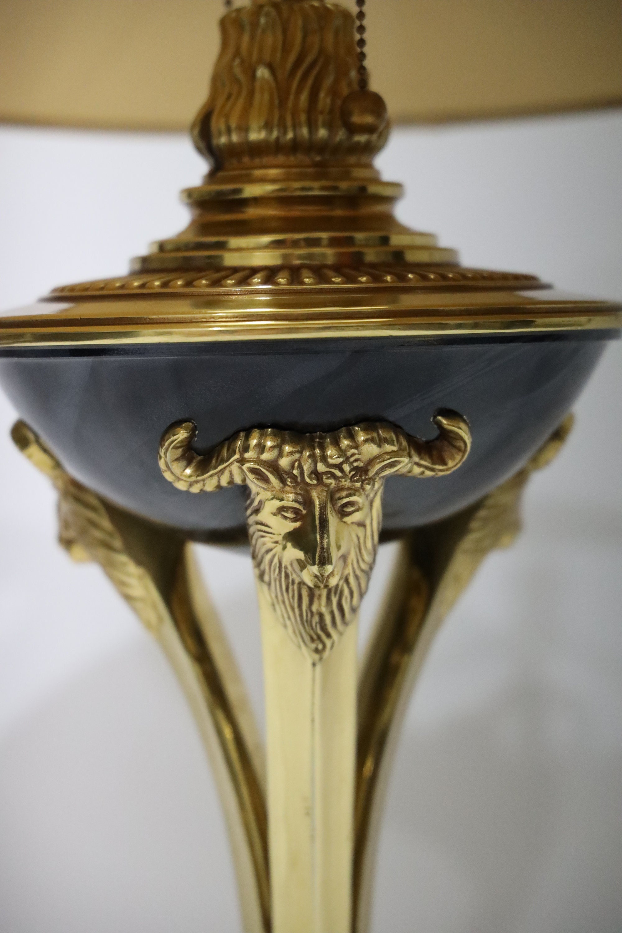 Lamp RARE Vintage Frederick Cooper Neoclassical Rams Head Etsy