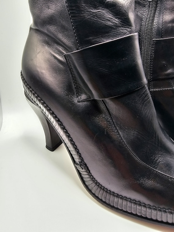 Vintage 1990s Lieve Van Gorp Italian Leather Boot… - image 5