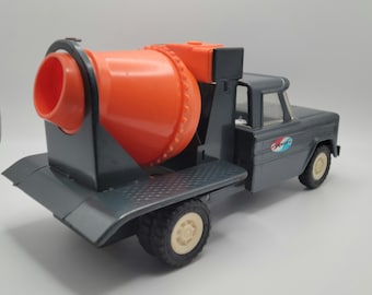 Structo Cement Truck Vintage Toy 1950s 1960s Rotates Dumps Collectible