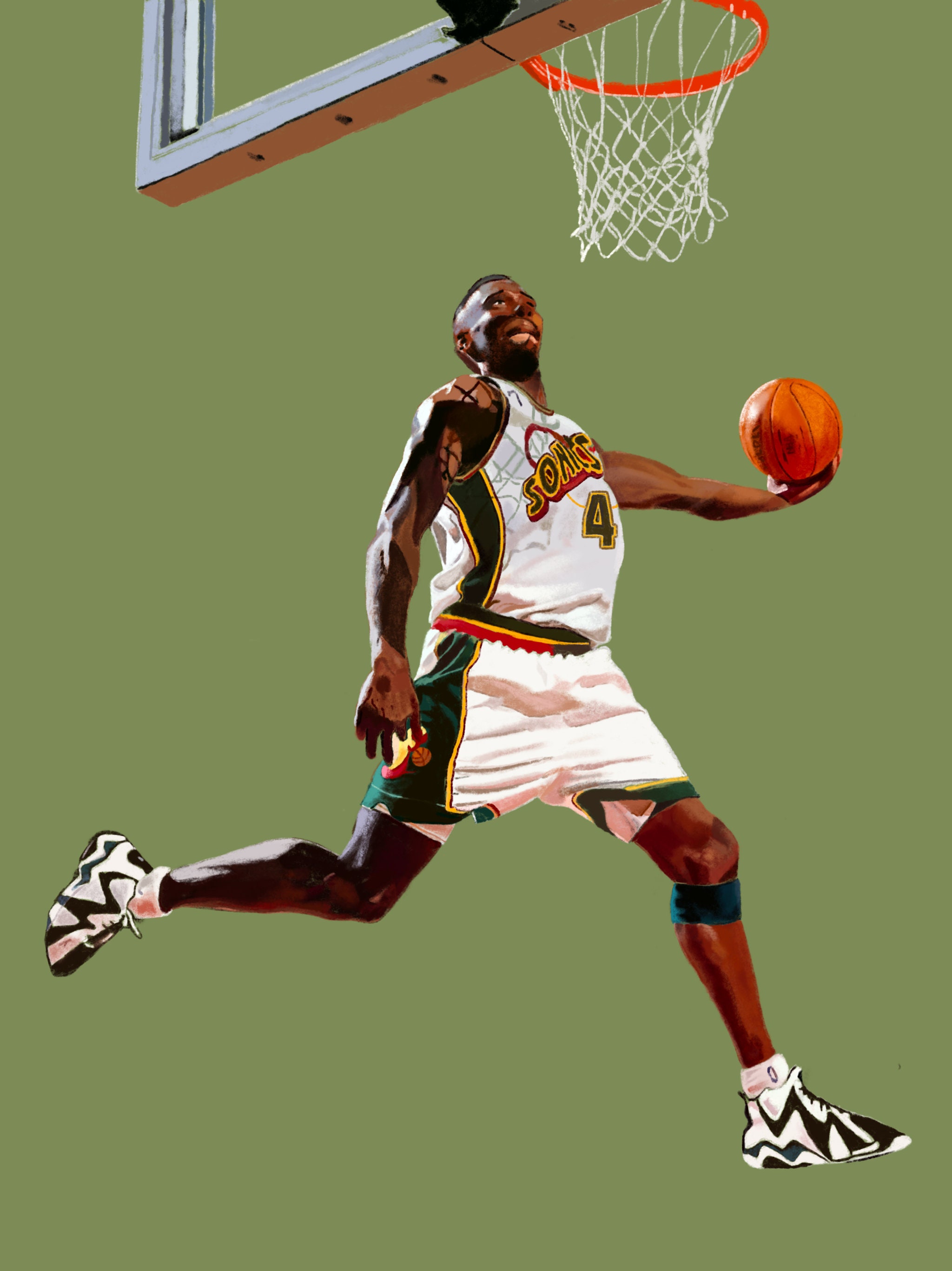 Shawn Kemp Poster for Sale by CamillaDesign