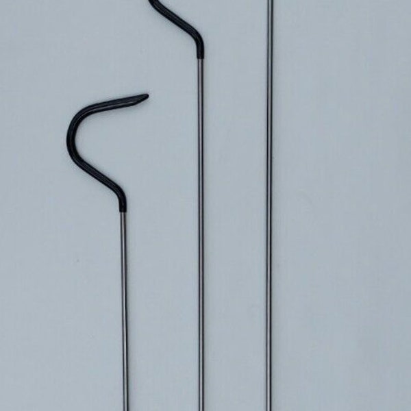 Steel Rod Hook / Stainless Steel Snake Hooks / Reptile Handling Snake Hooks