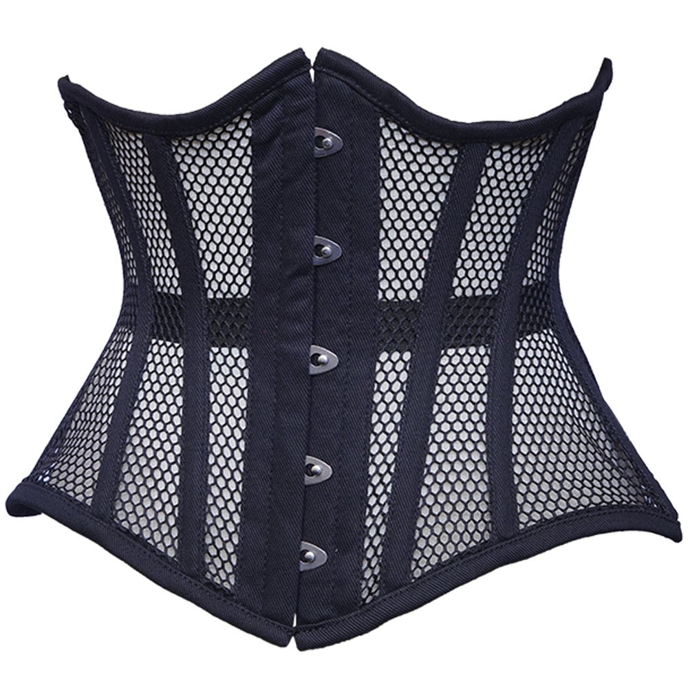 Black Mesh Corset Top, Mesh Bustier Custom Corset Tops, Crop Top