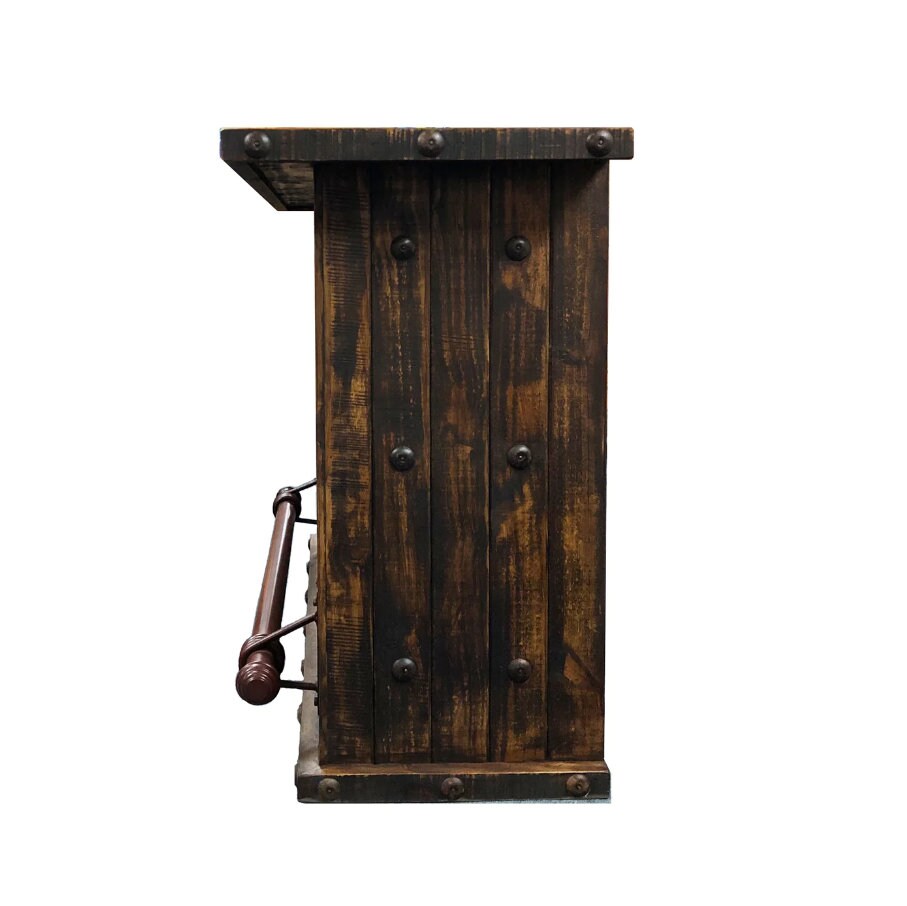 Pine Wood Home Bar Pallet Bars Rustic Counter Bar With Wine Etsy Canada