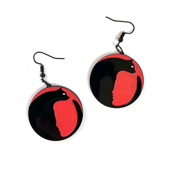 Haruki Murakami bookish acrylic earrings