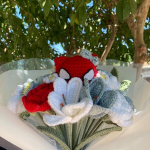 Crochet flower bouquet