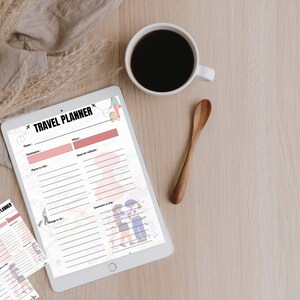 Notion Template Travel Planner Vacation Planner Holiday Planner Notion Planner, Travel Journal Itinerary Travel Organizer Notion Templates