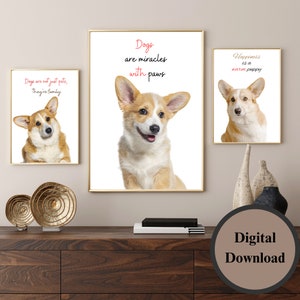 3 set Pet Wall, Pet Wall art, Wall art, Wall Decor, Office Decor, Instant Download