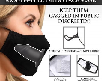 Mouth-Full Dildo Face Mask