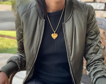 Heart Locket Chain Necklace | 316L Stainless Steel 18K Gold Finish