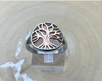 Tree of Life Ring – Rose Gold Ion Plated Stainless Steel Gift