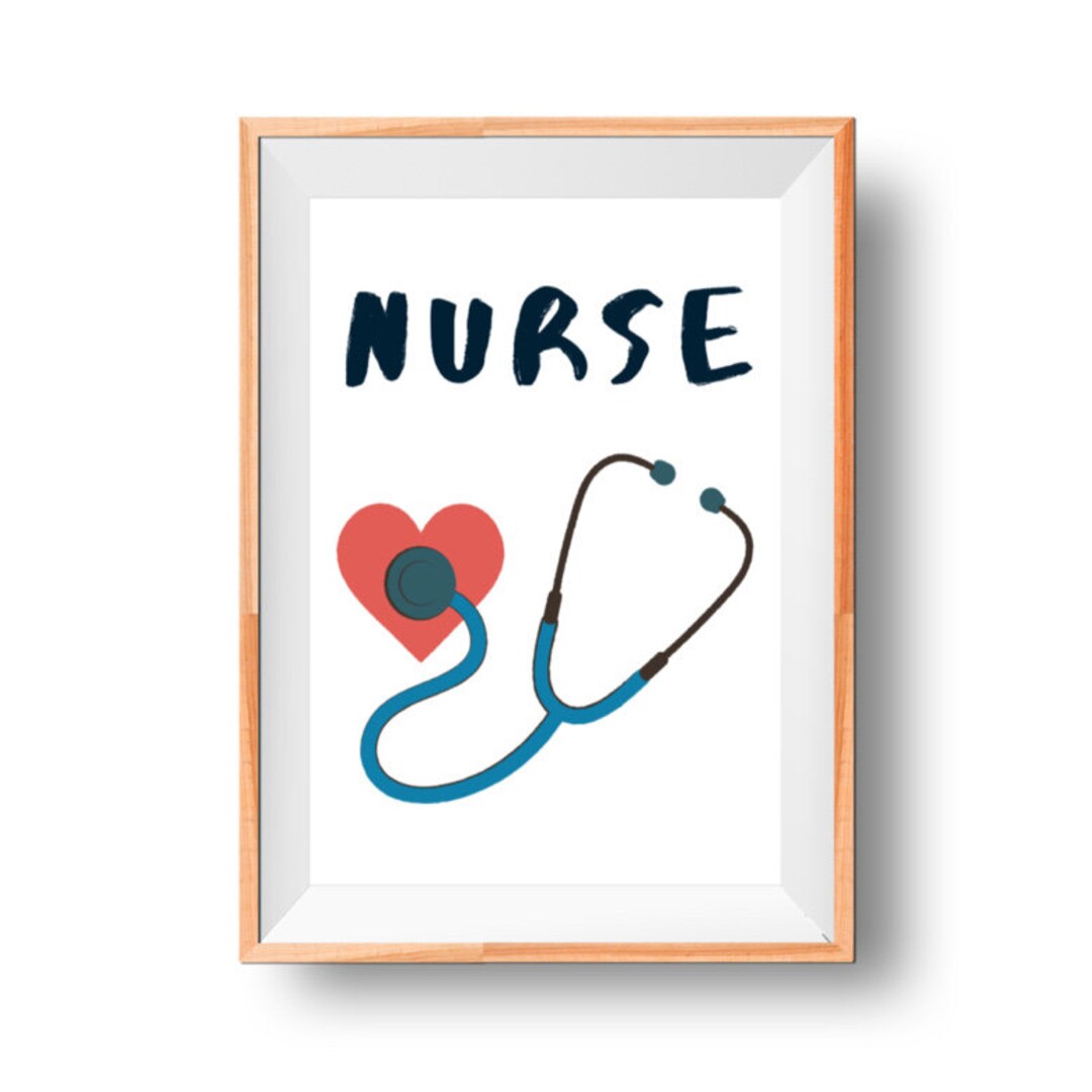 Nurse With Stethoscope Quote Instant Download PDF Picture Etsy