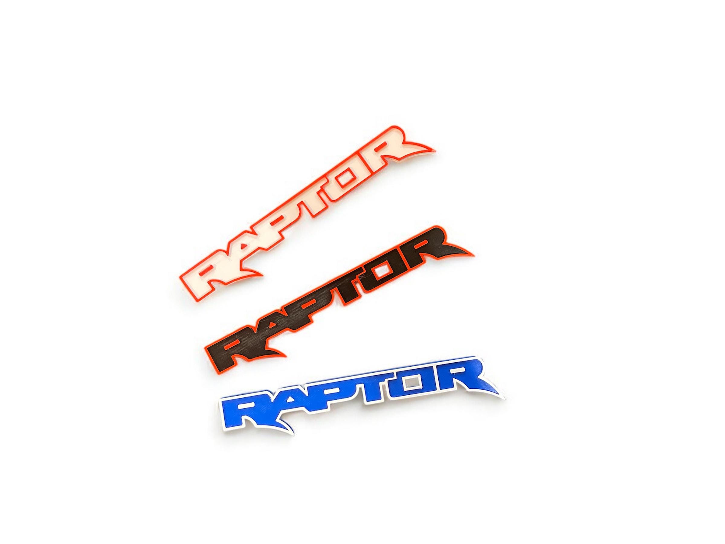 Custom Raptor Badge – Personalized Car Emblem, Multiple Color Options, Perfect for Raptor Fans