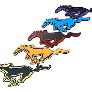 Custom Colored Mustang Badge – Pony Emblem for Ford Mustang Builds