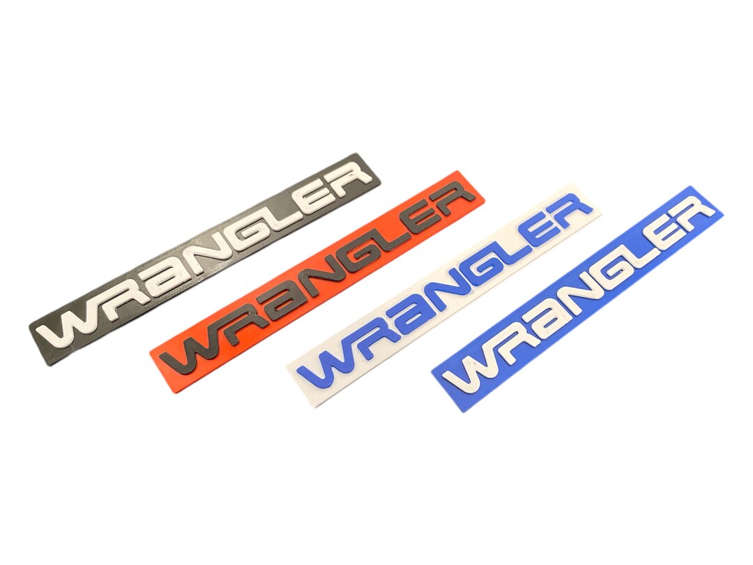 Custom Multicolored Jeep Wrangler Badge Personalized & Unique - Etsy