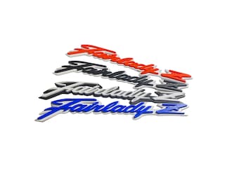 Custom Fairlady Z Badge –Personalize Your Car's Emblem with Custom Base and Lettering Colors